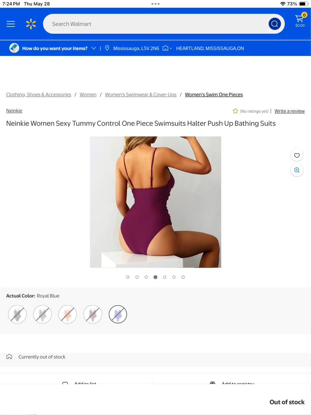 New M Women's Tummy Control One Piece Swimsuit - photo 5