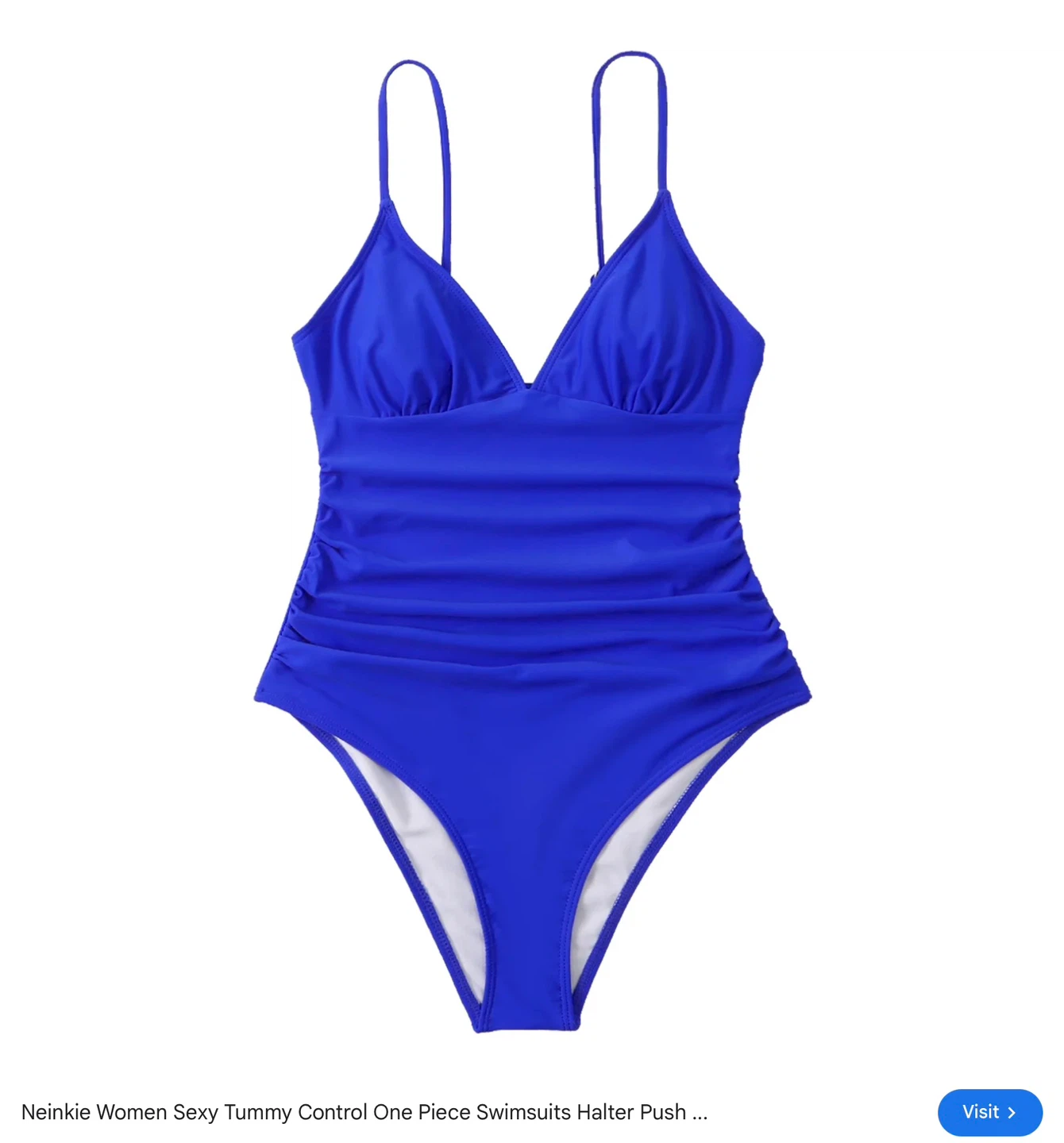 New M Women's Tummy Control One Piece Swimsuit