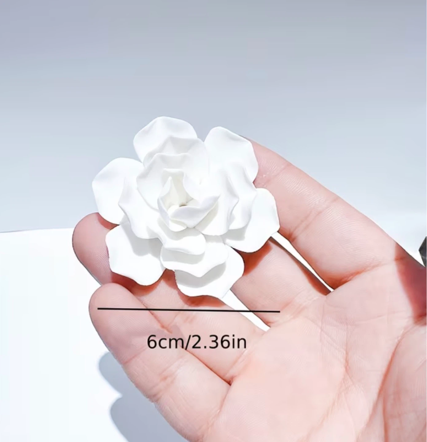 Mini white lotus incense holder - photo 2