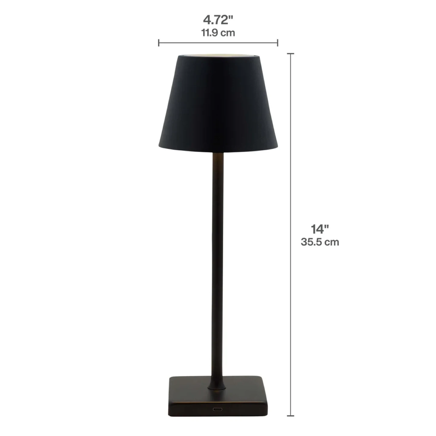 Black Cordless LED Table Lamp - photo 4