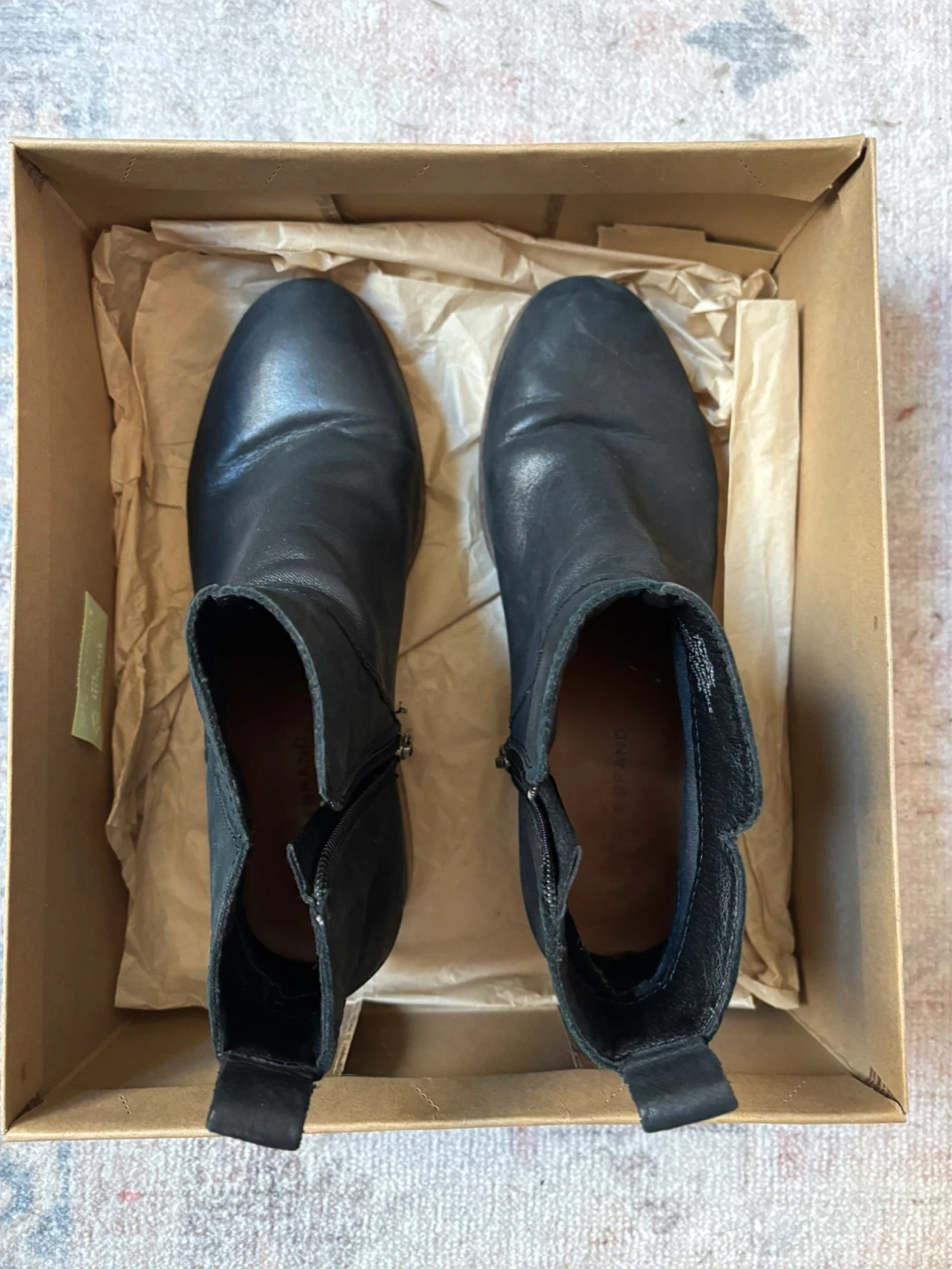Lucky Brand Black Leather Ankle Boots