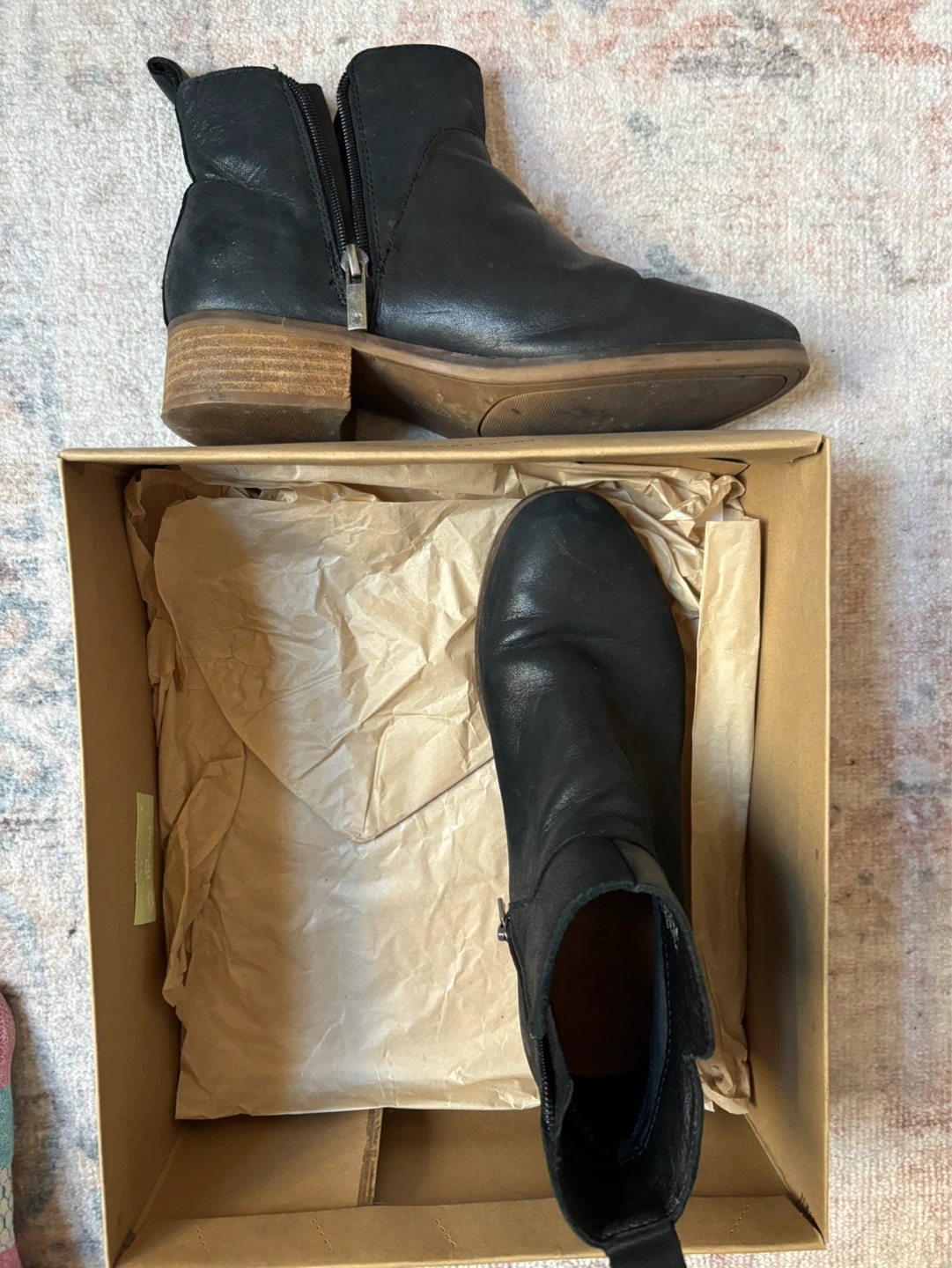 Lucky Brand Black Leather Ankle Boots - photo 3
