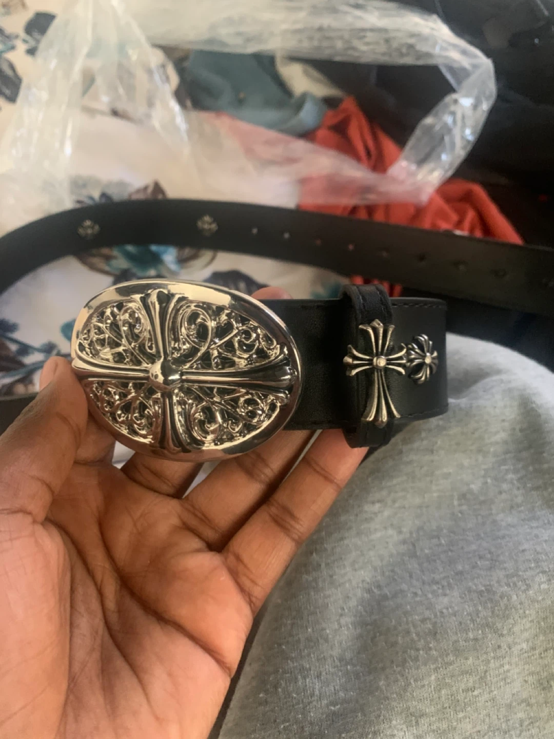 Chrome Hearts Style Belt - photo 3