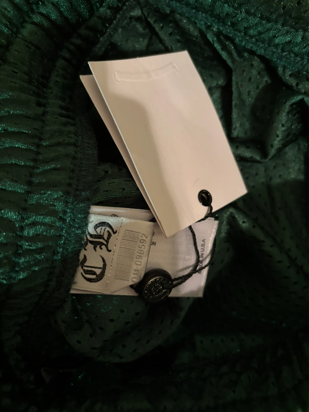 Chrome Hearts Green Mesh Track Pants - photo 3