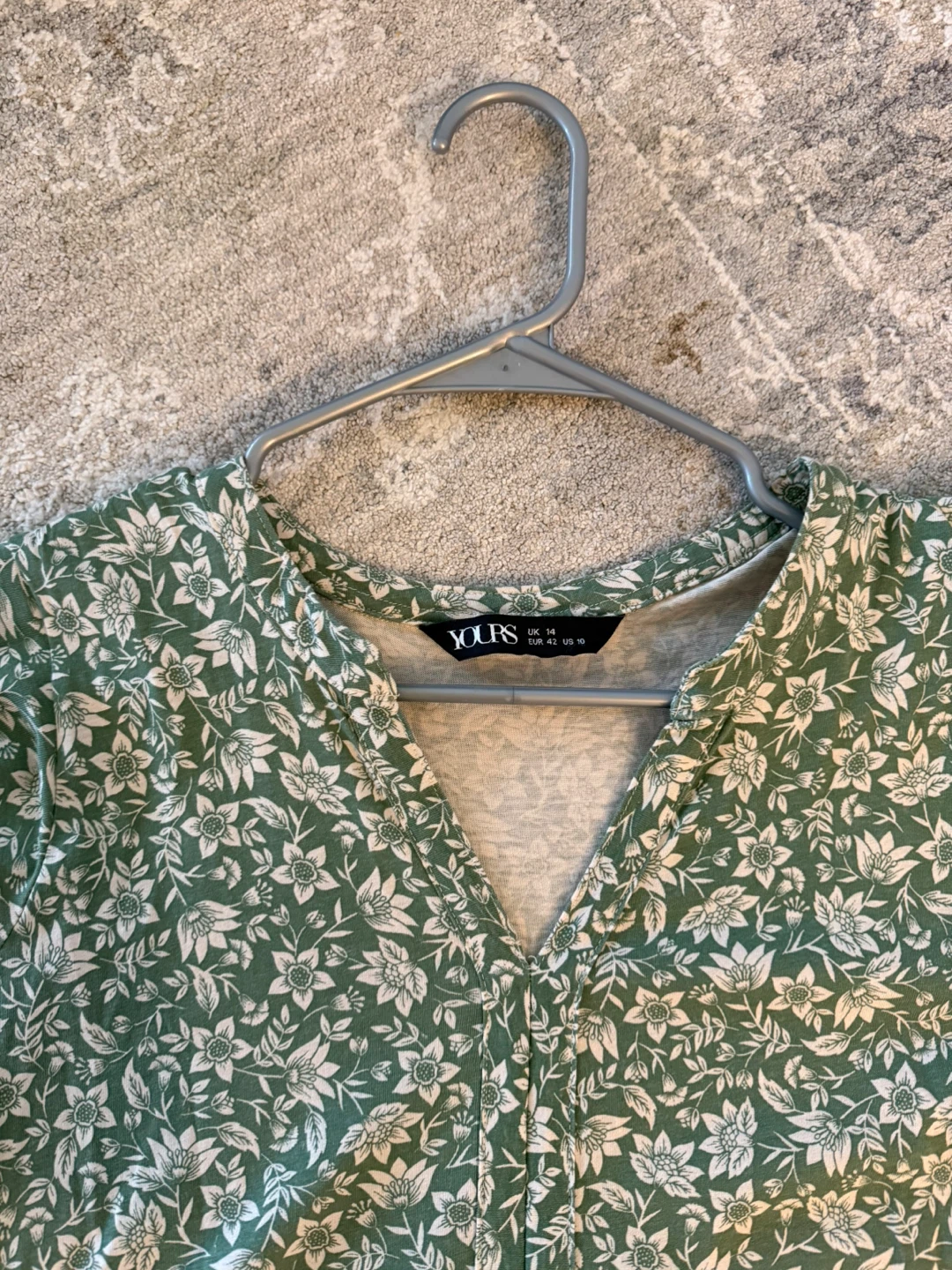 Yours Green Floral Tiered Midi Dress - photo 2