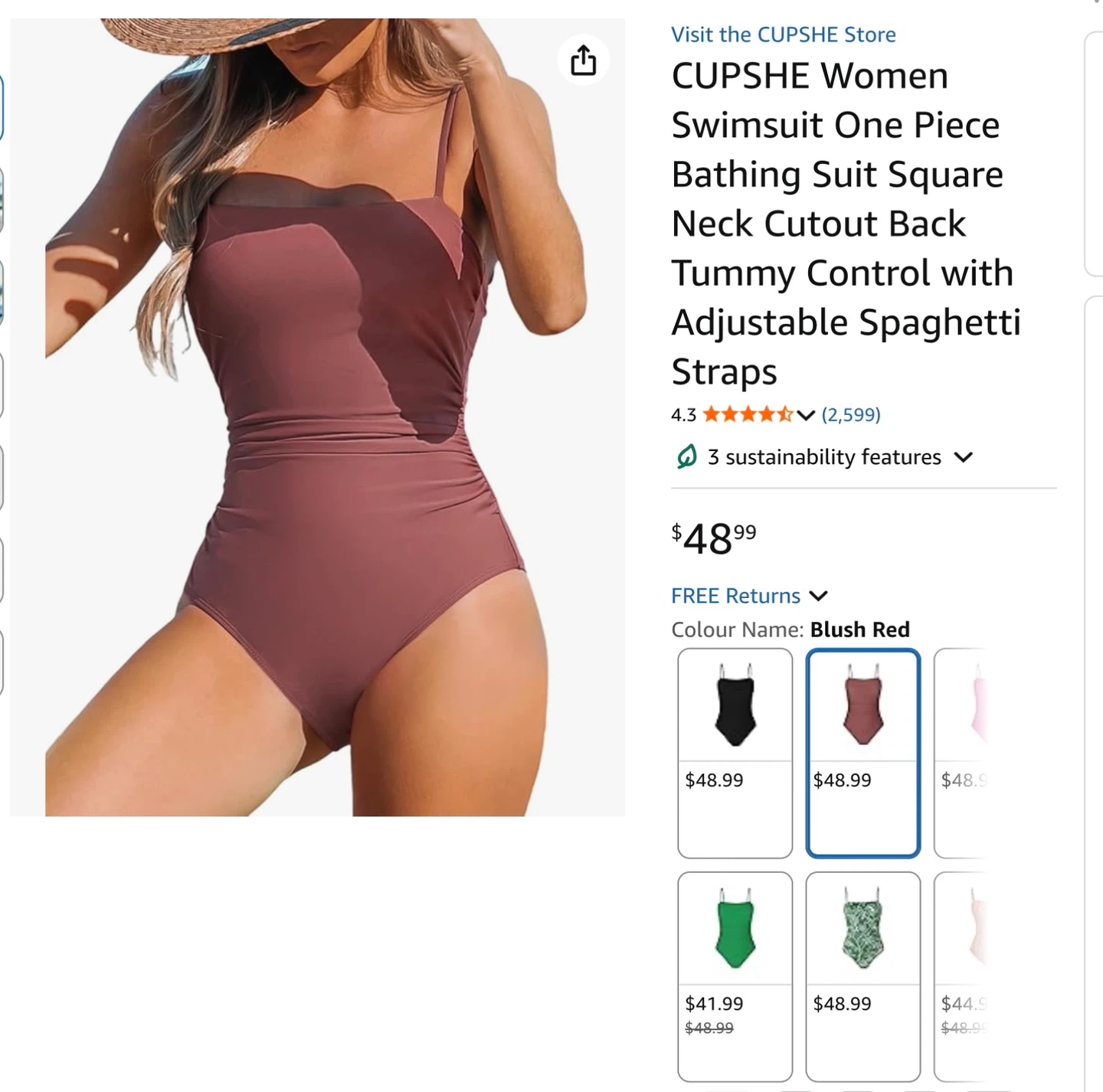 New flattering med Women's One Piece Swimsuit