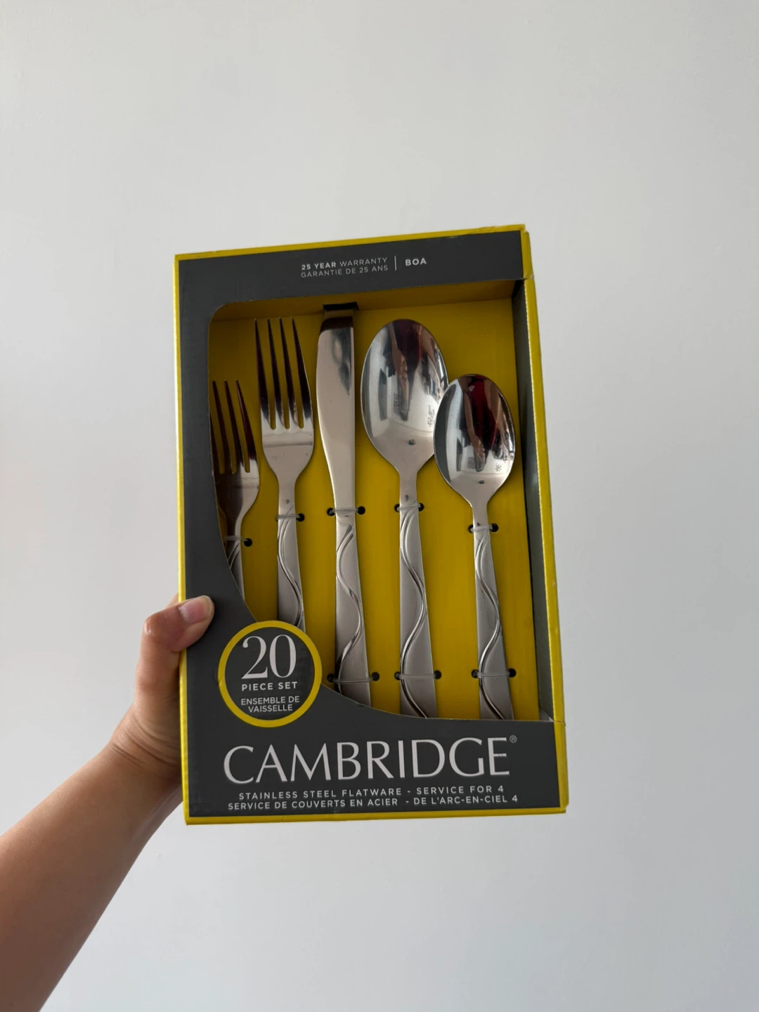 Cambridge 20-Piece Stainless Steel Flatware Set – Brand New!