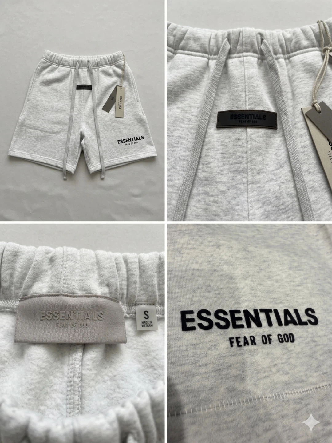 Essentials Fear of God Sweat Shorts - Grey - Size S