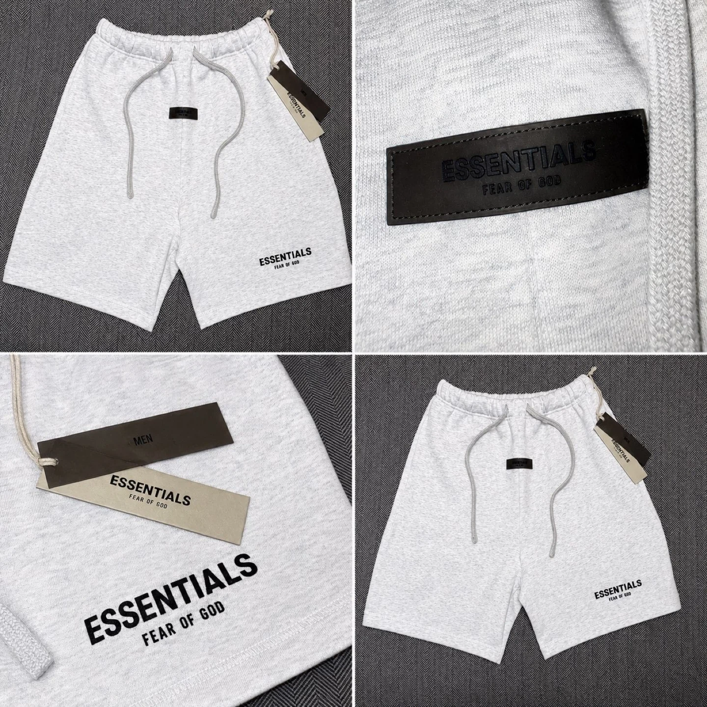 Essentials Fear of God Sweat Shorts - Grey - Size S - photo 3