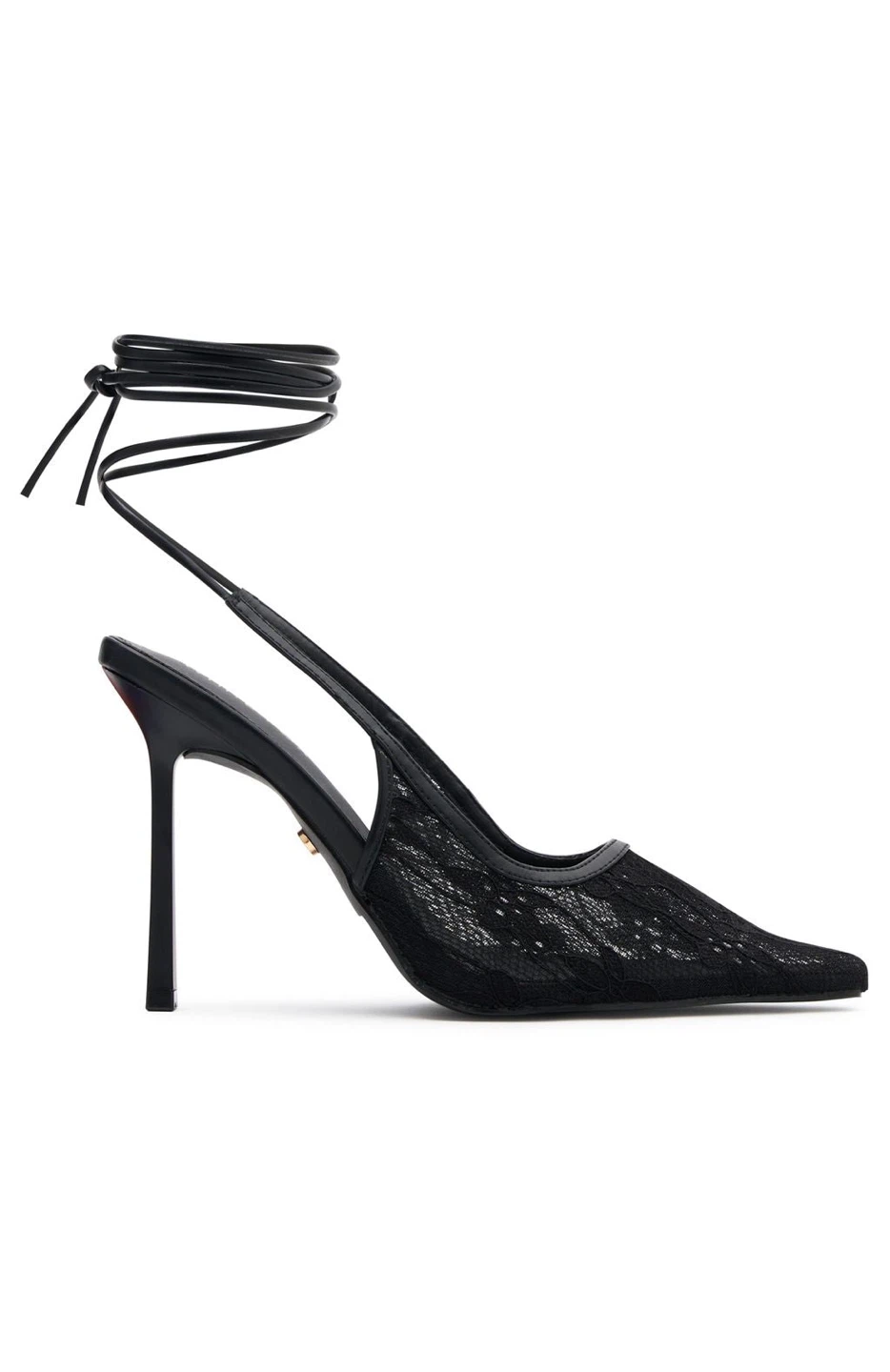 White Fox Black Lace Heels - photo 2