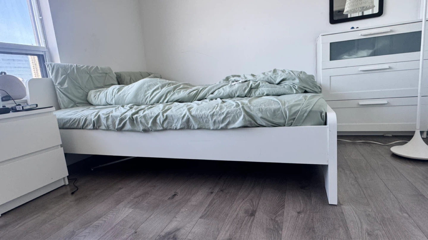 White Queen Bed Frame - photo 3