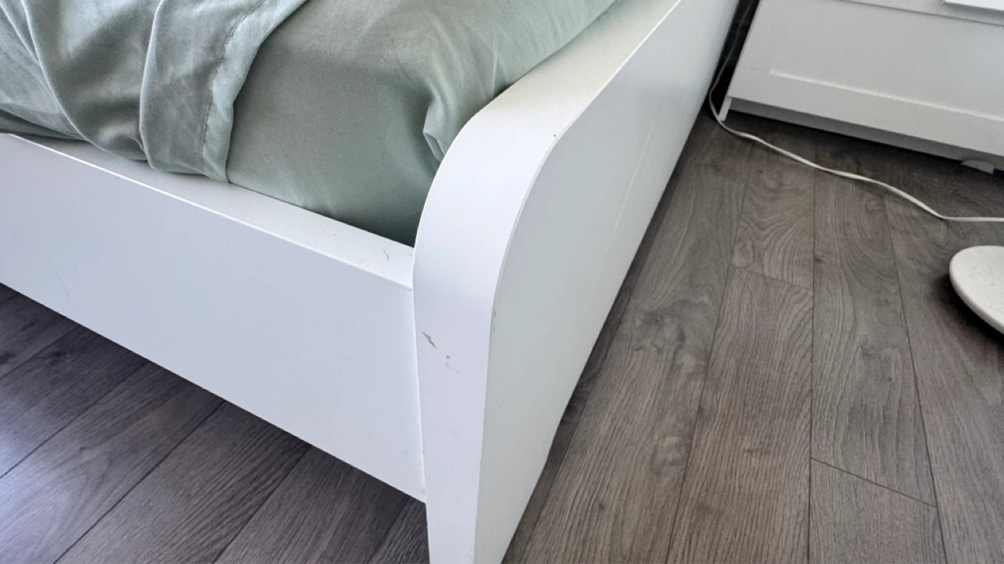 White Queen Bed Frame - photo 2