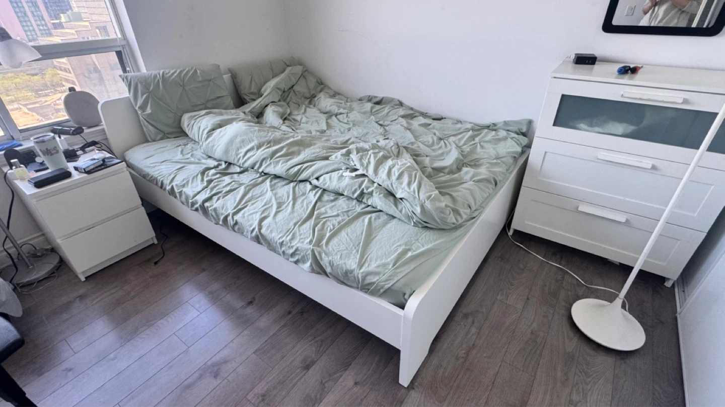 White Queen Bed Frame - photo 4
