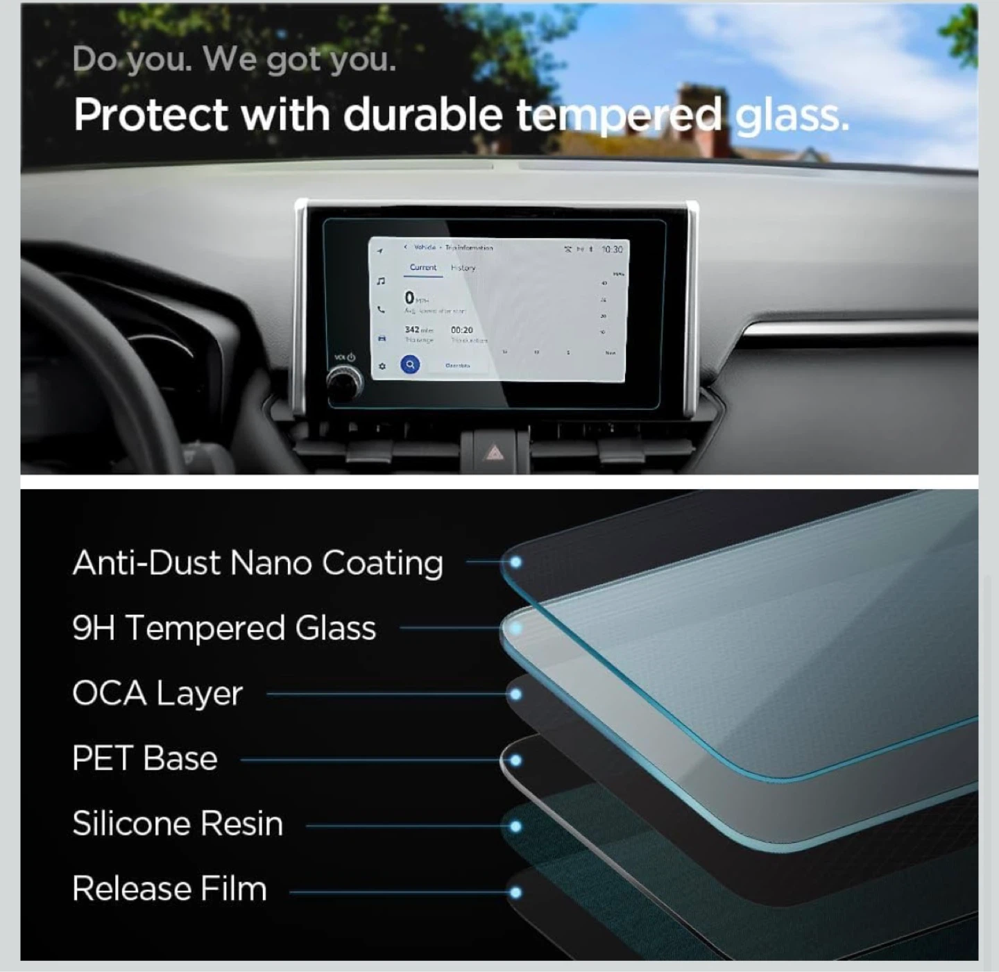 Spigen Glas'r Slim Auto Display Protector - 8-inch - photo 3