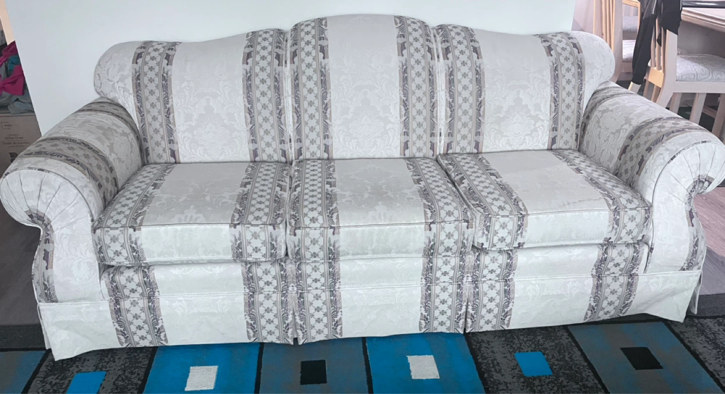 Sofa Slipcover for 3-Seater Sofa - White - photo 2