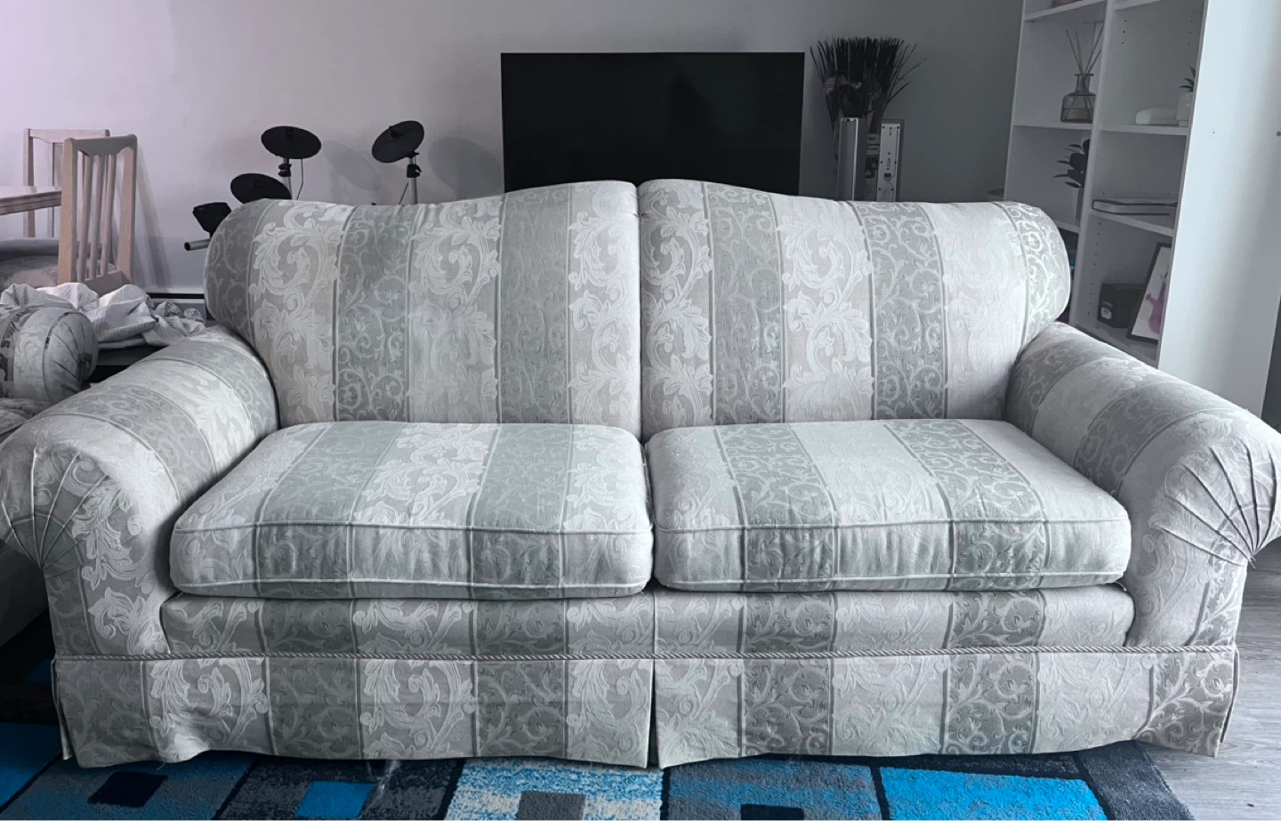 Sofa Slipcover for 3-Seater Sofa - White