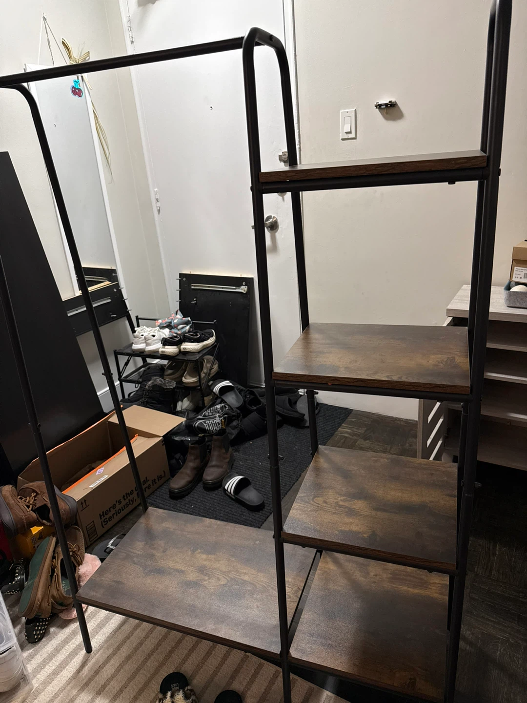 SogesHome Free Standing Clothing Rack with Storage Shelves - photo 4