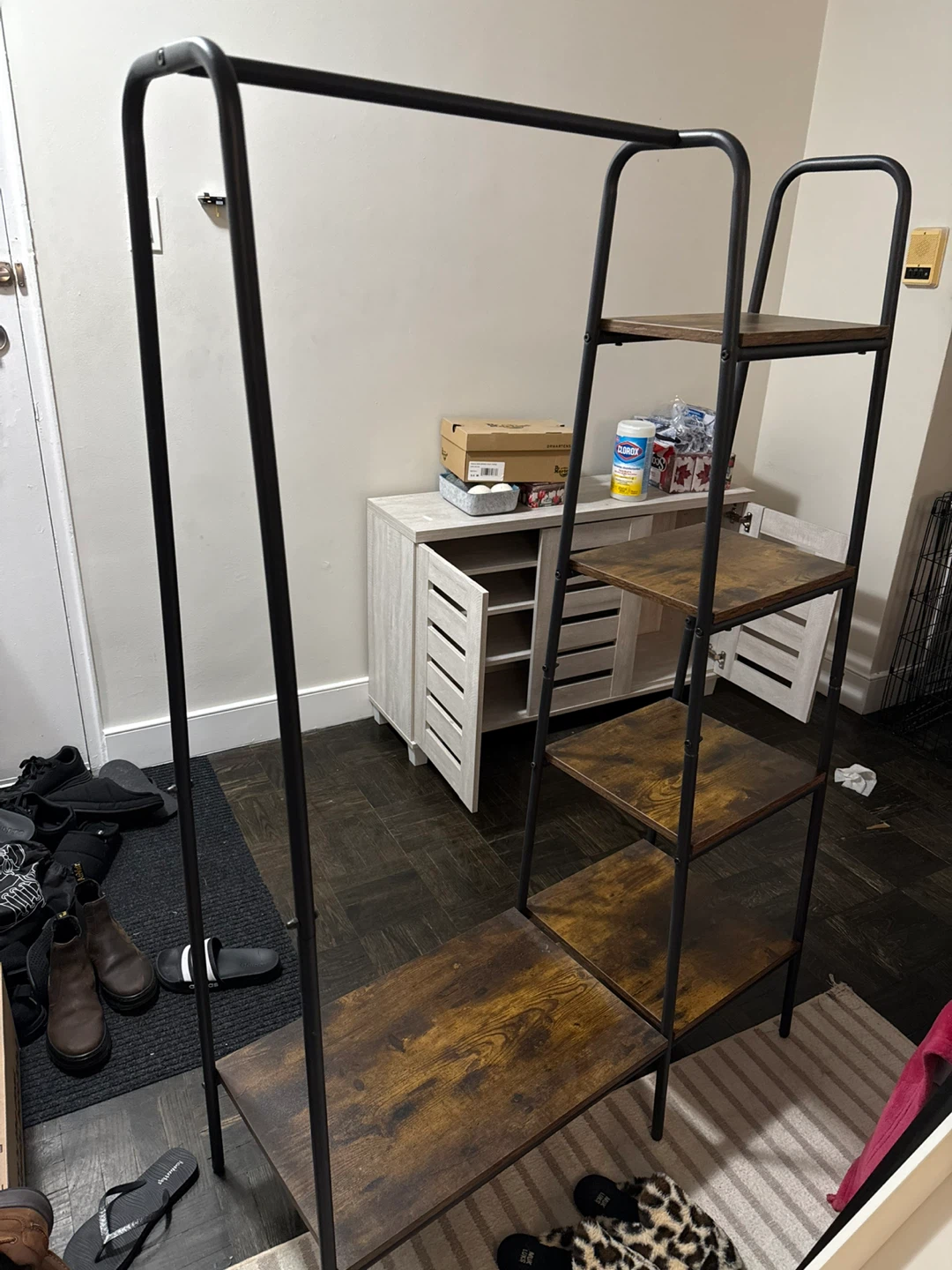 SogesHome Free Standing Clothing Rack with Storage Shelves - photo 5