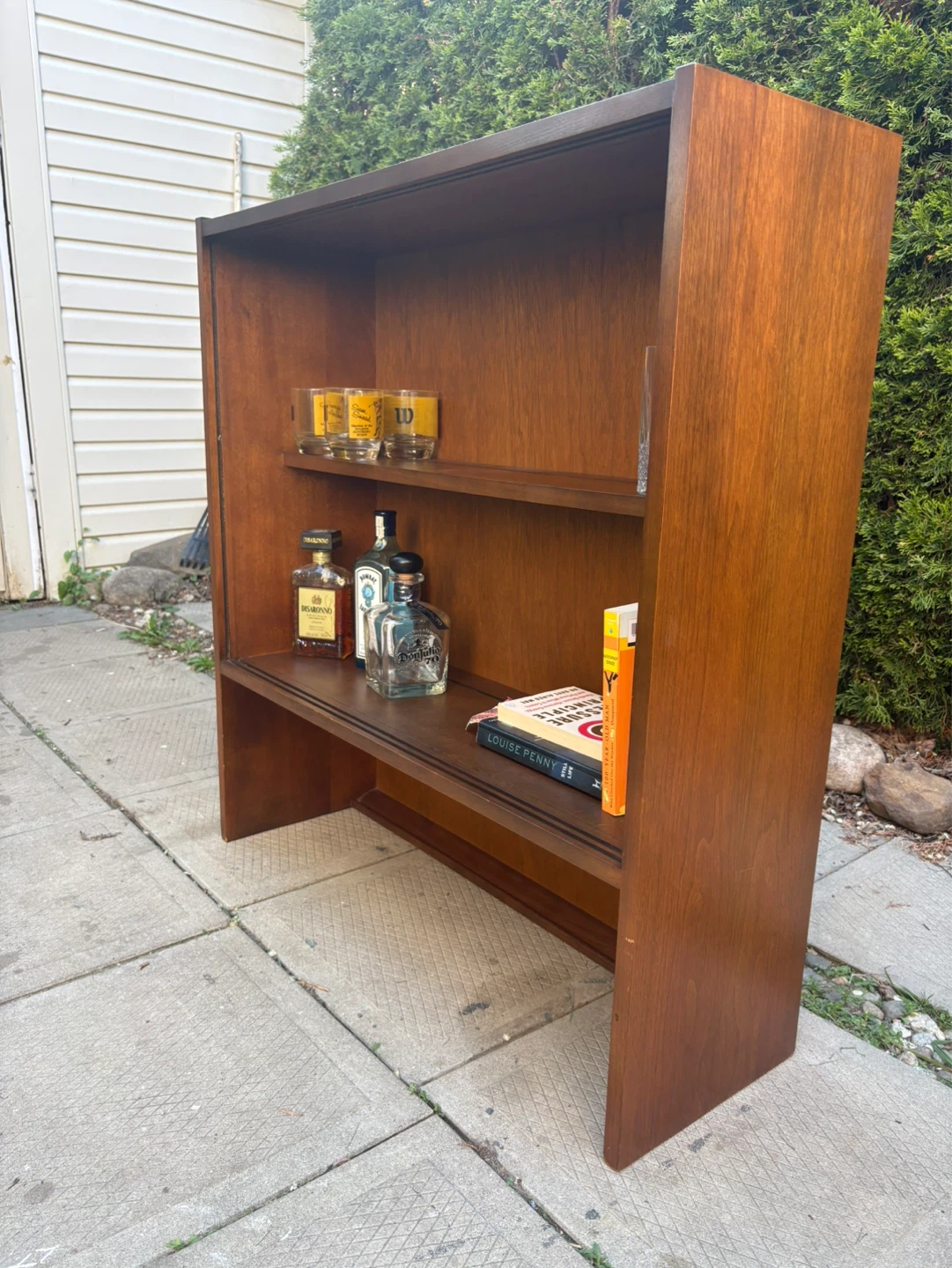 MCM Walnut Display Cabinet - photo 3