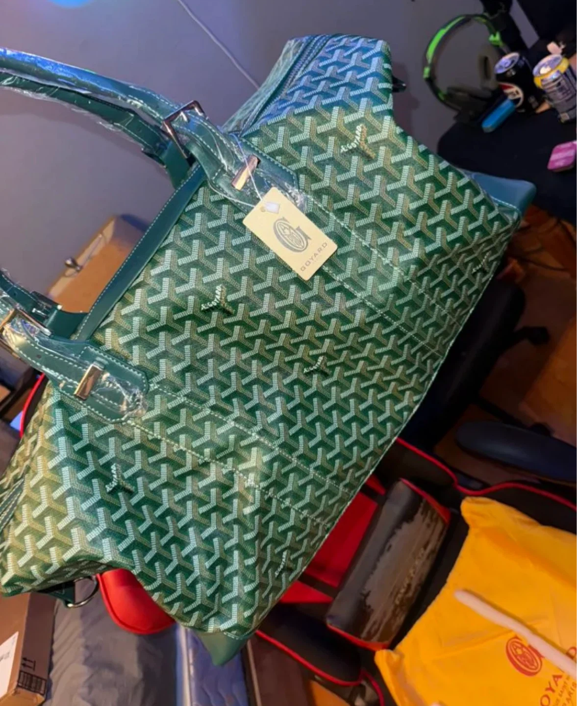 Goyard Green Monogram Duffle Bag - photo 2