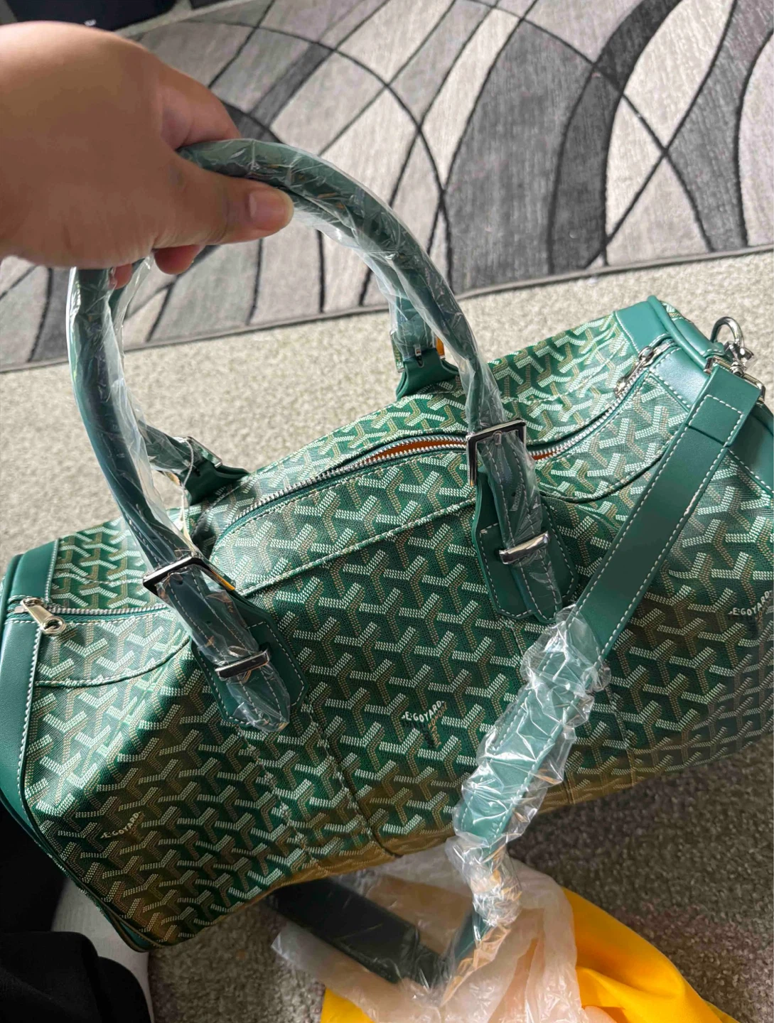 Goyard Green Monogram Duffle Bag - photo 3