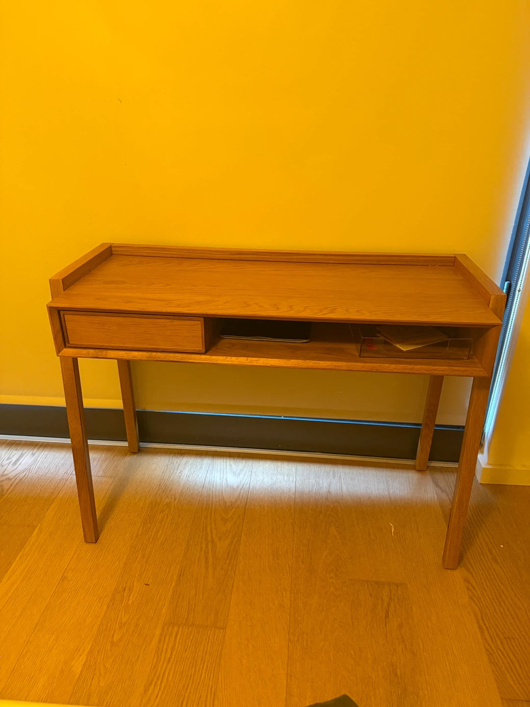 Article Wooden Desk with Drawer