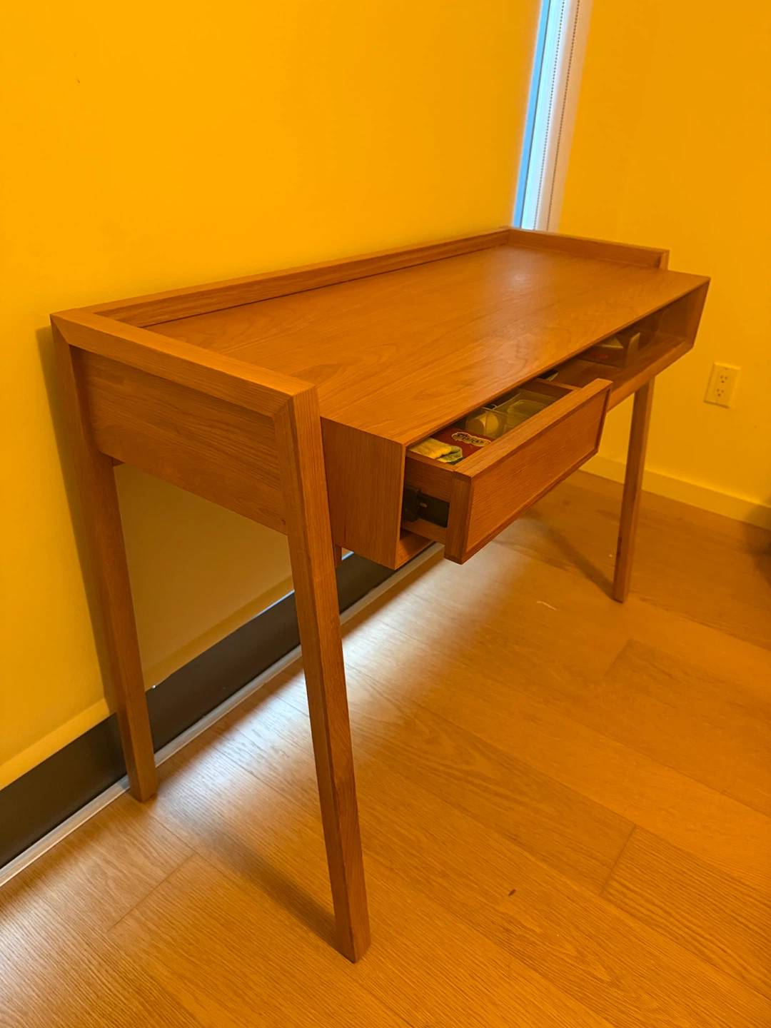 Article Wooden Desk with Drawer - photo 2