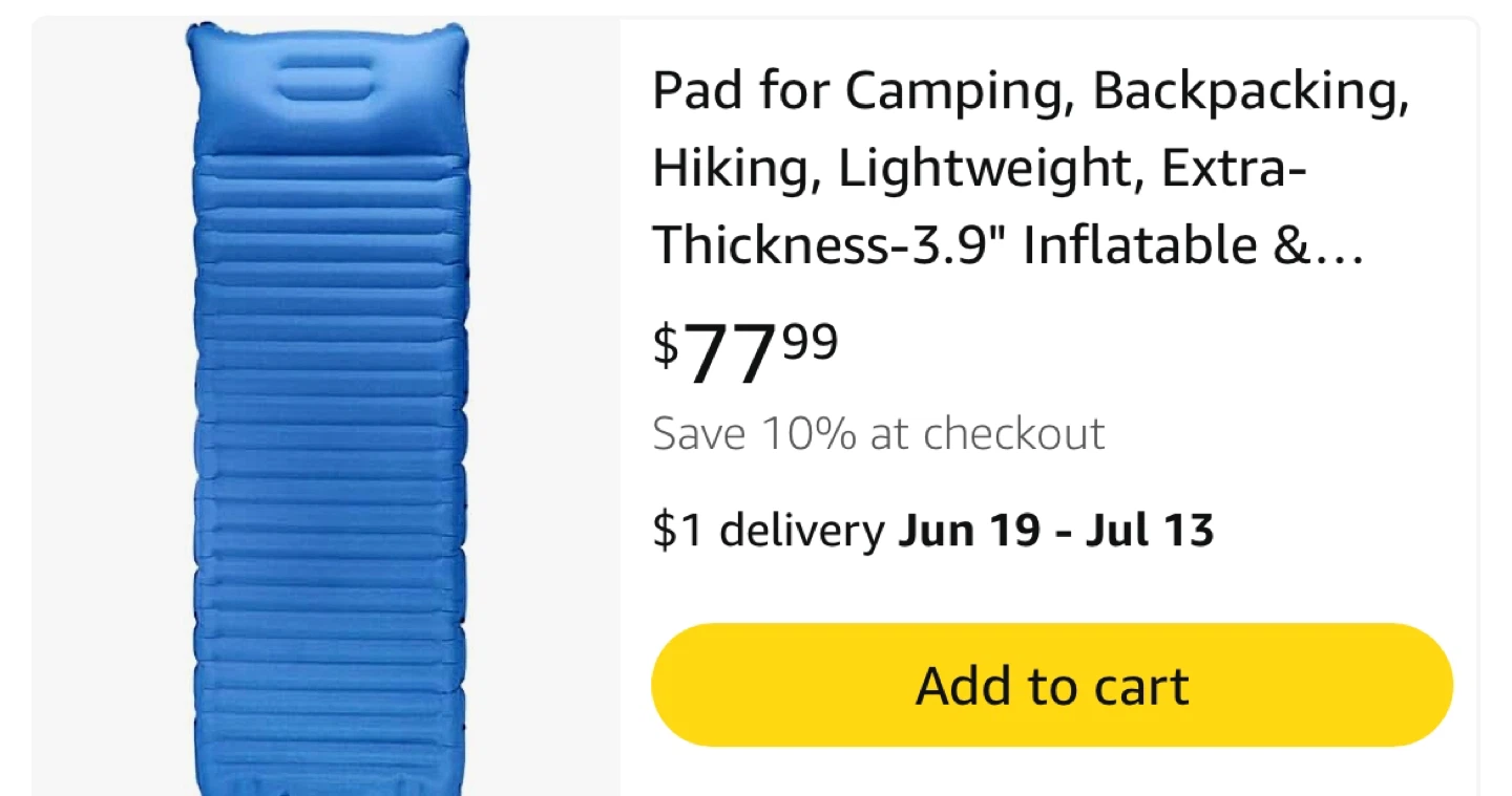 FRUITEAM Sleeping Pad - photo 2