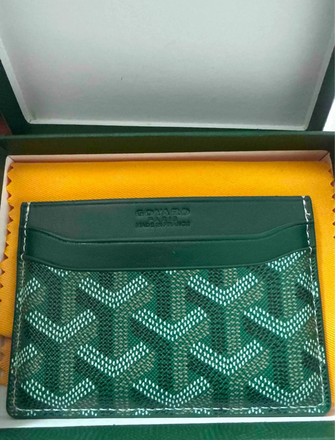 Goyard Green Monogram Card Holder - photo 5