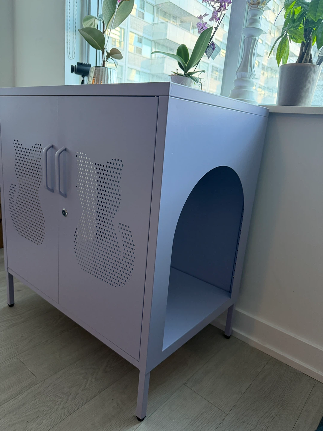 Metal Pet House Cabinet for Cats and Dogs / Pet Crate Furniture - photo 3