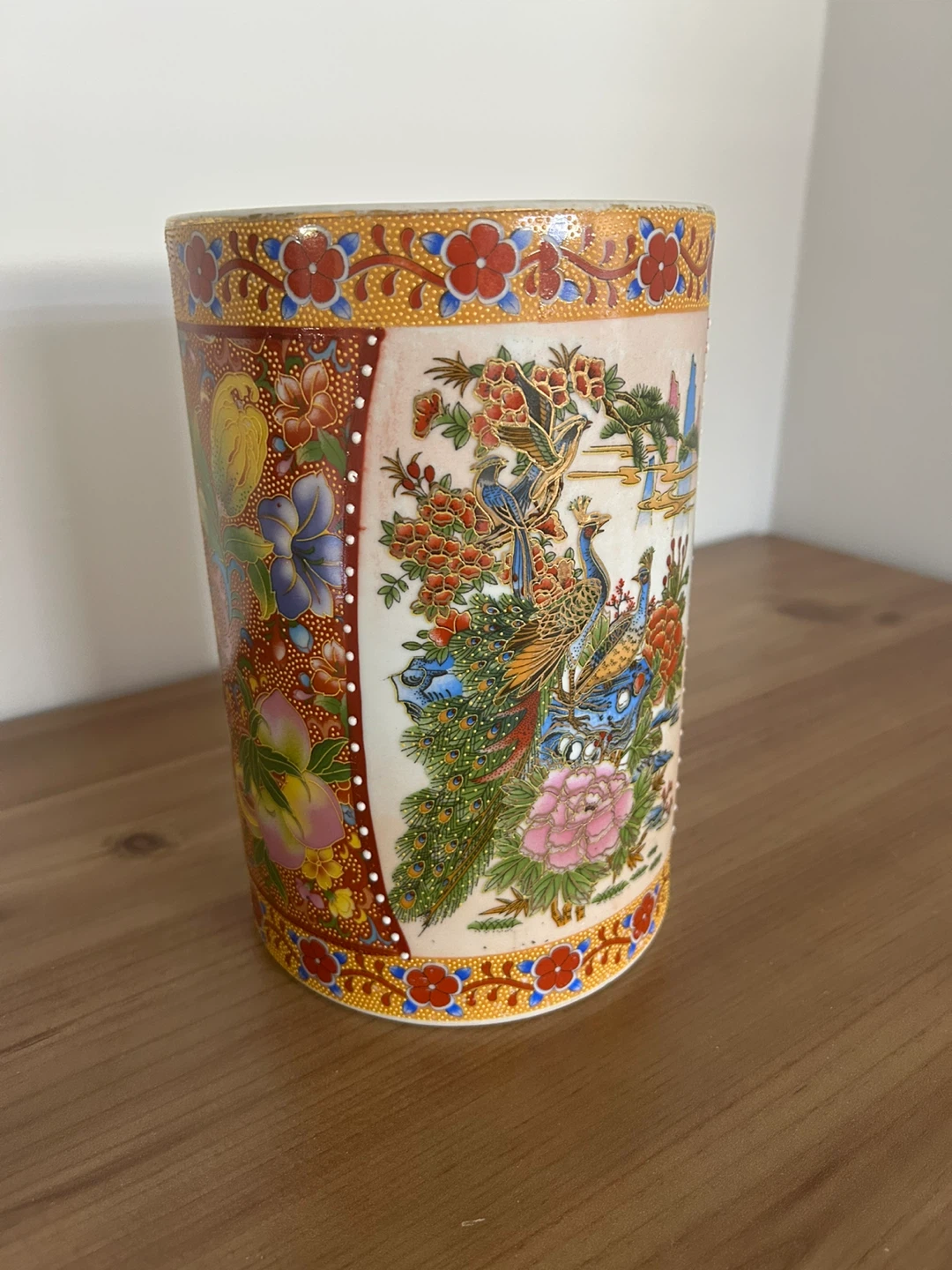 Decorative Vase with Peacock Design - photo 2