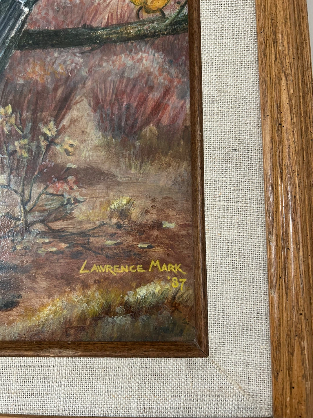Original Painting on board Kestrel Falcon by Lawrence - photo 2