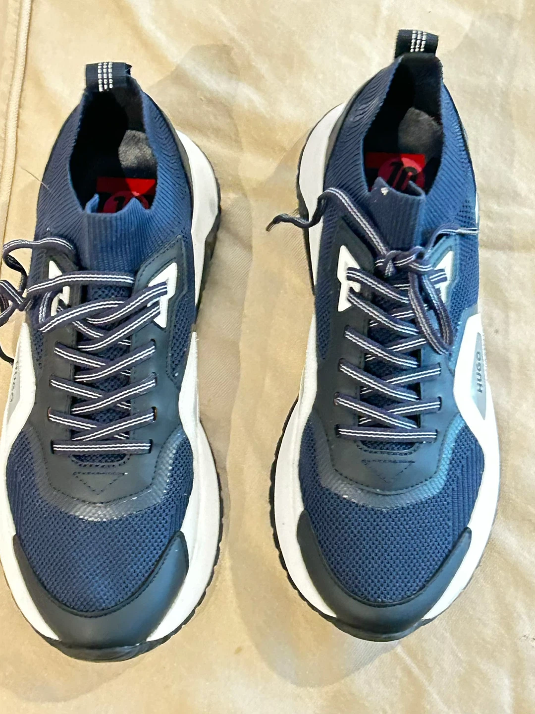 Hugo Boss Men's Navy Trainers Size 10 - photo 2