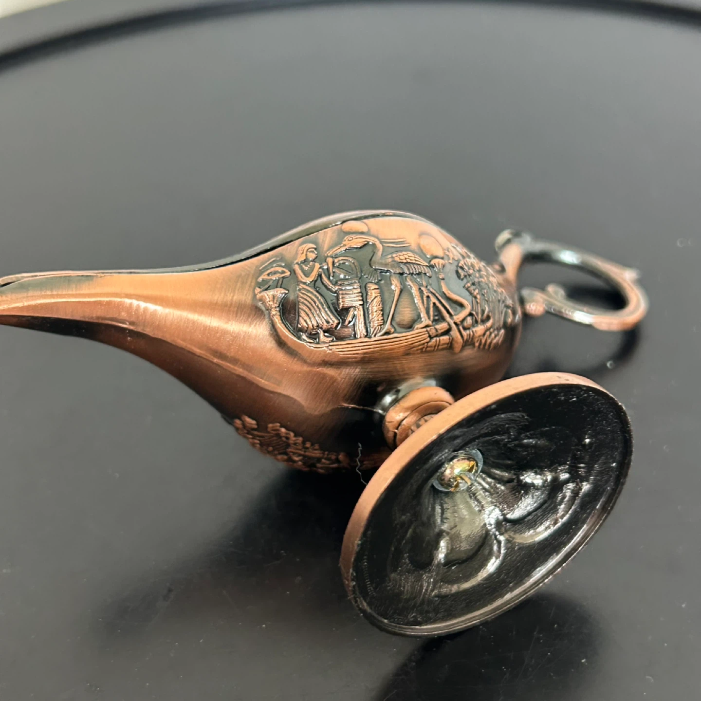 Genie Lamp – Ornate Copper Finish Incense Burner - photo 5