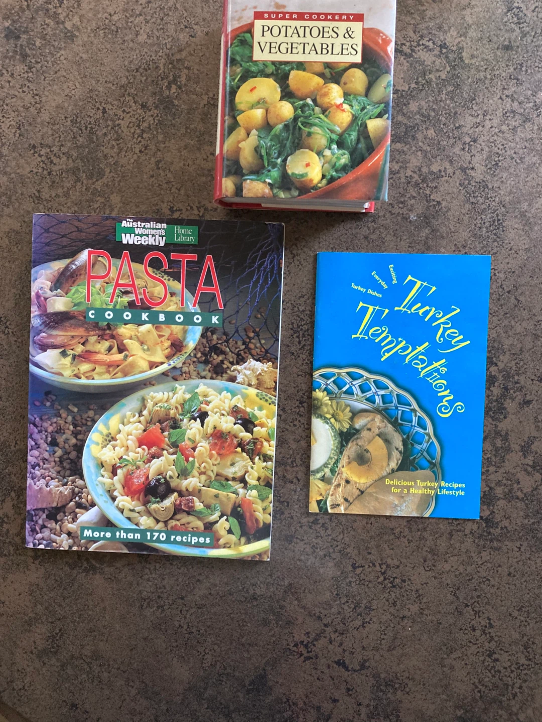 Potato, Veggies, Pasta, Turkey cookbooks