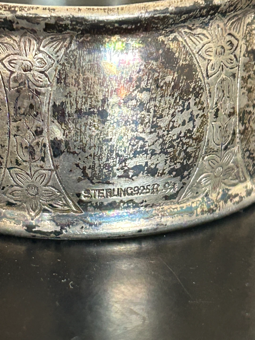 Vintage Sterling 925 Silver Napkin Ring