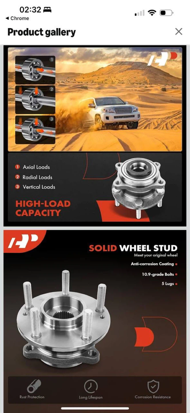 A-Premium Front Wheel Bearing & Hub Assembly 🔥 - photo 3