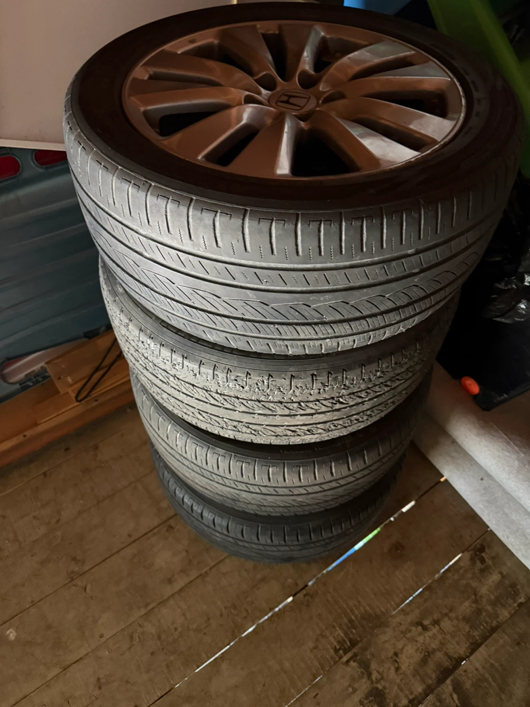 Honda Alloy Wheels and Tires Set - photo 2