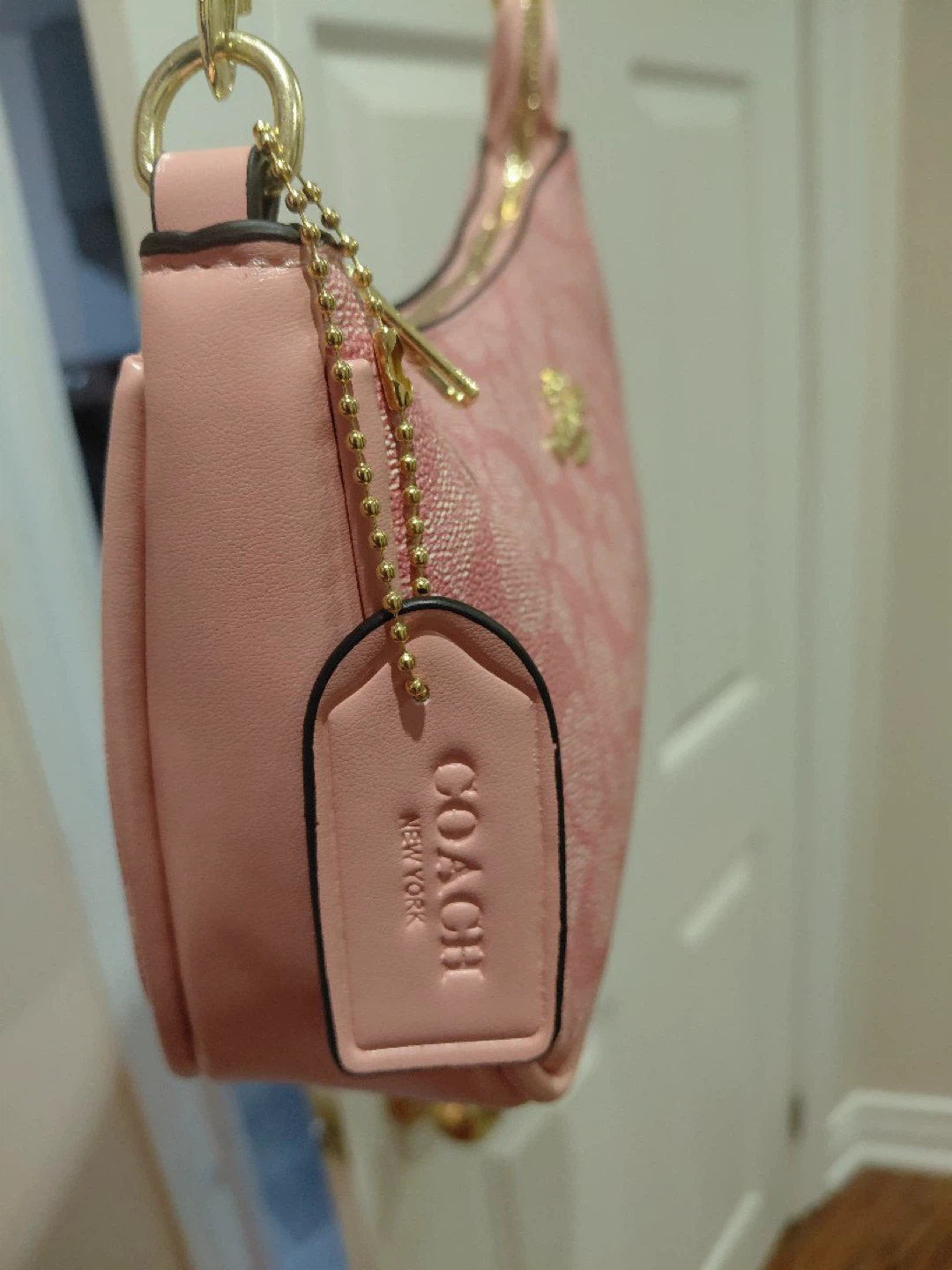 Coach Pink Signature Mini Shoulder Bag - photo 2