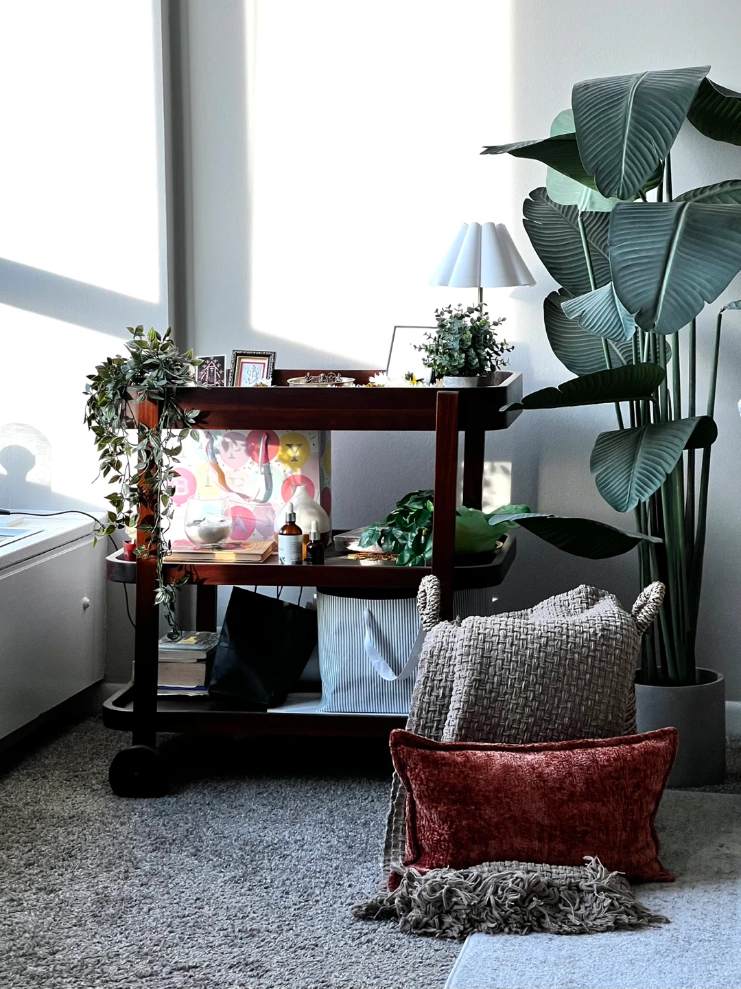 Wooden Bar Cart