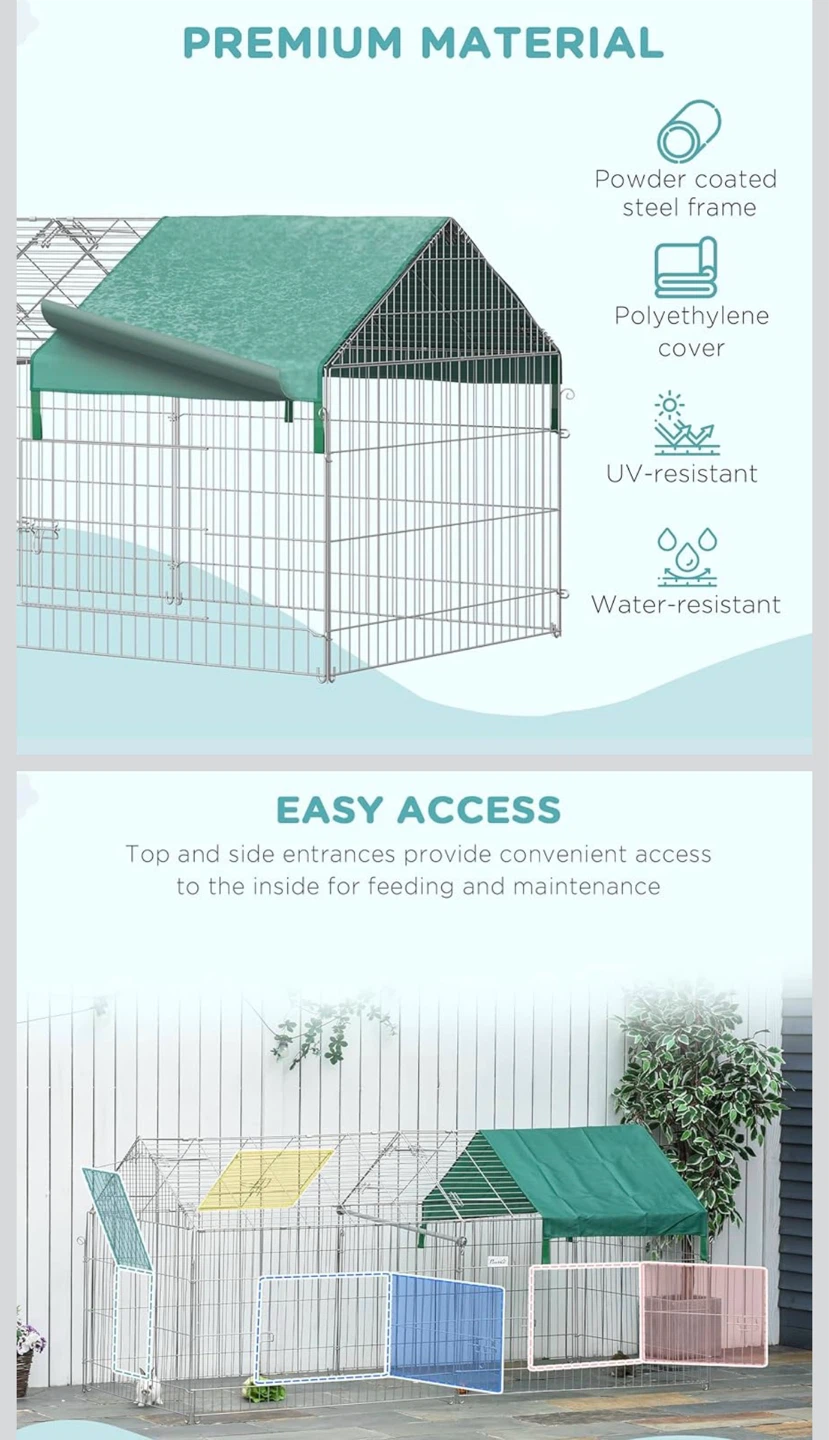 PawHut Large Outdoor Pet Playpen - photo 2