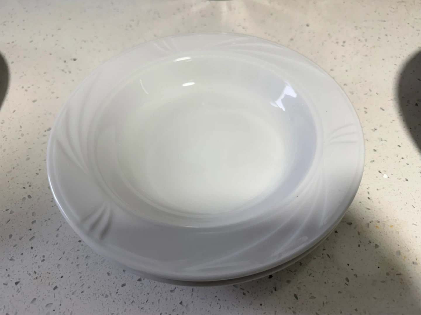 White Ceramic Porcelain Plate - photo 3