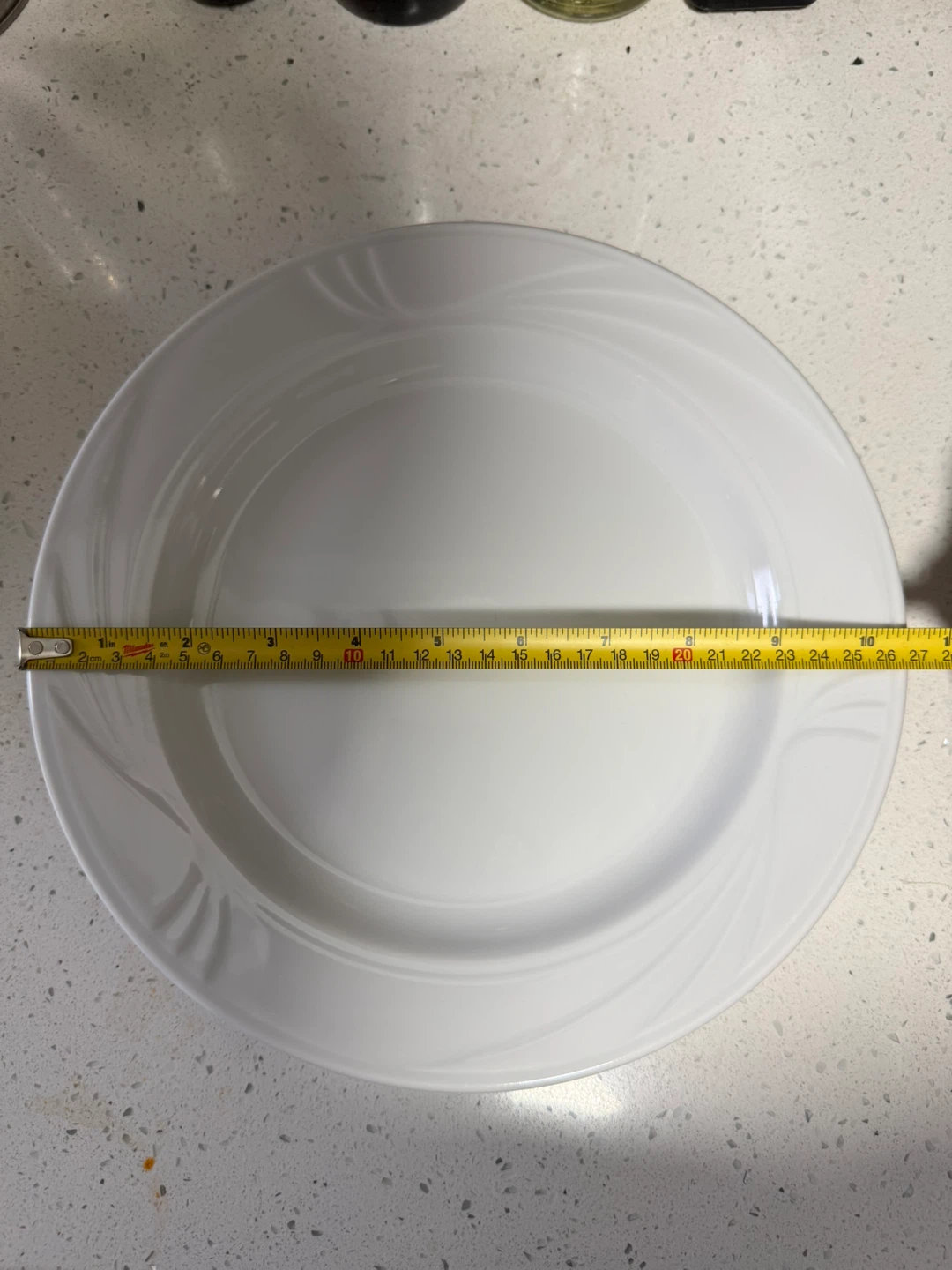 White Ceramic Porcelain Plate - photo 2