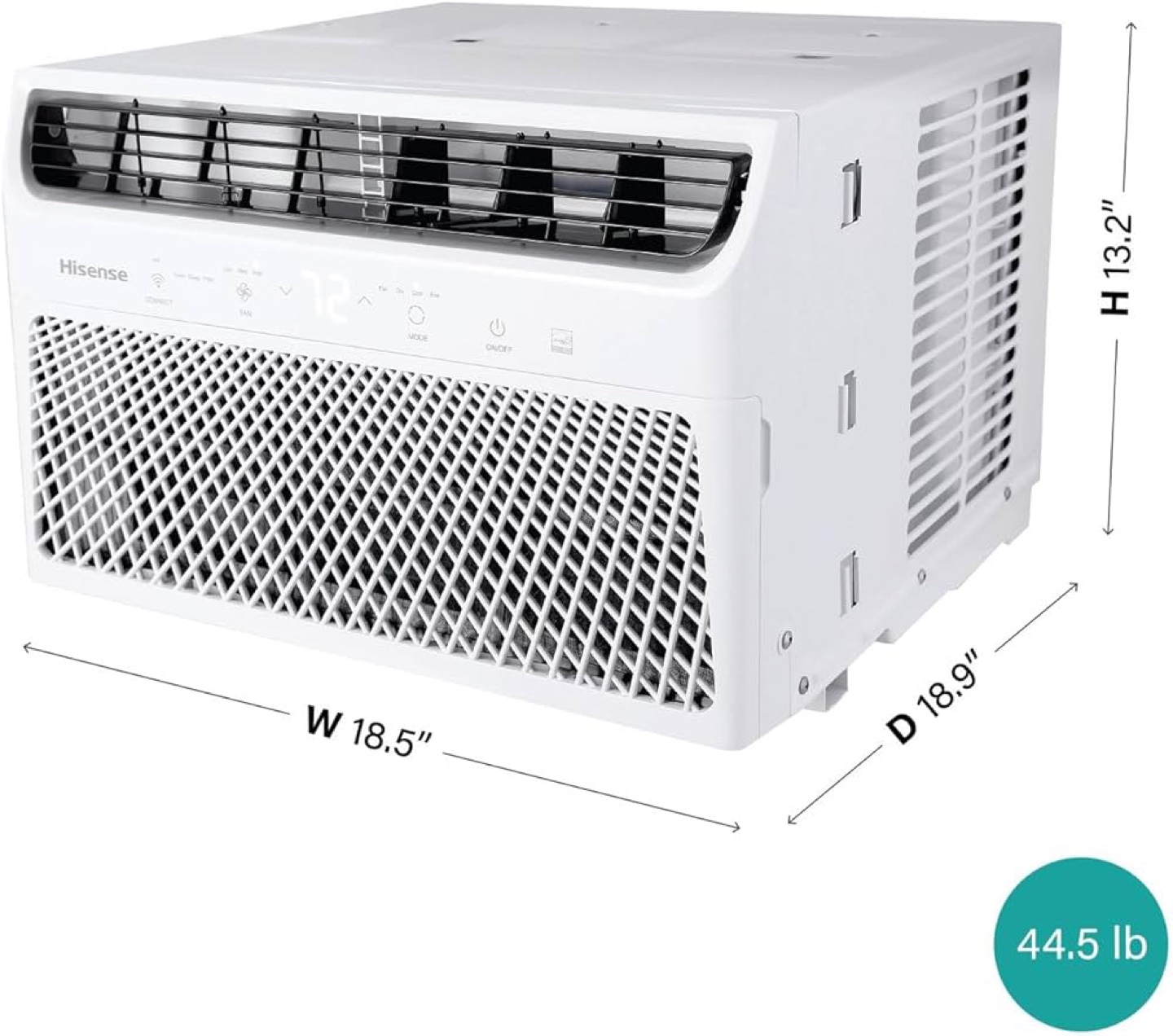 Hisense Window Air Conditioner - 44.5 lb - photo 3