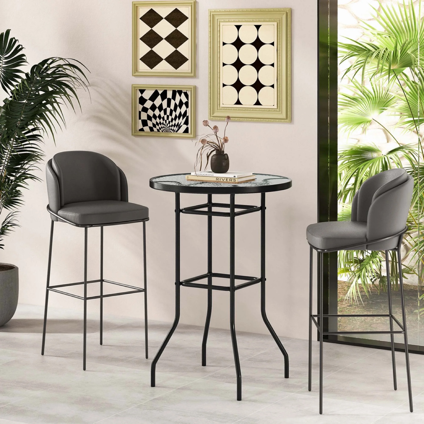 Glass Top Bistro Table - photo 5