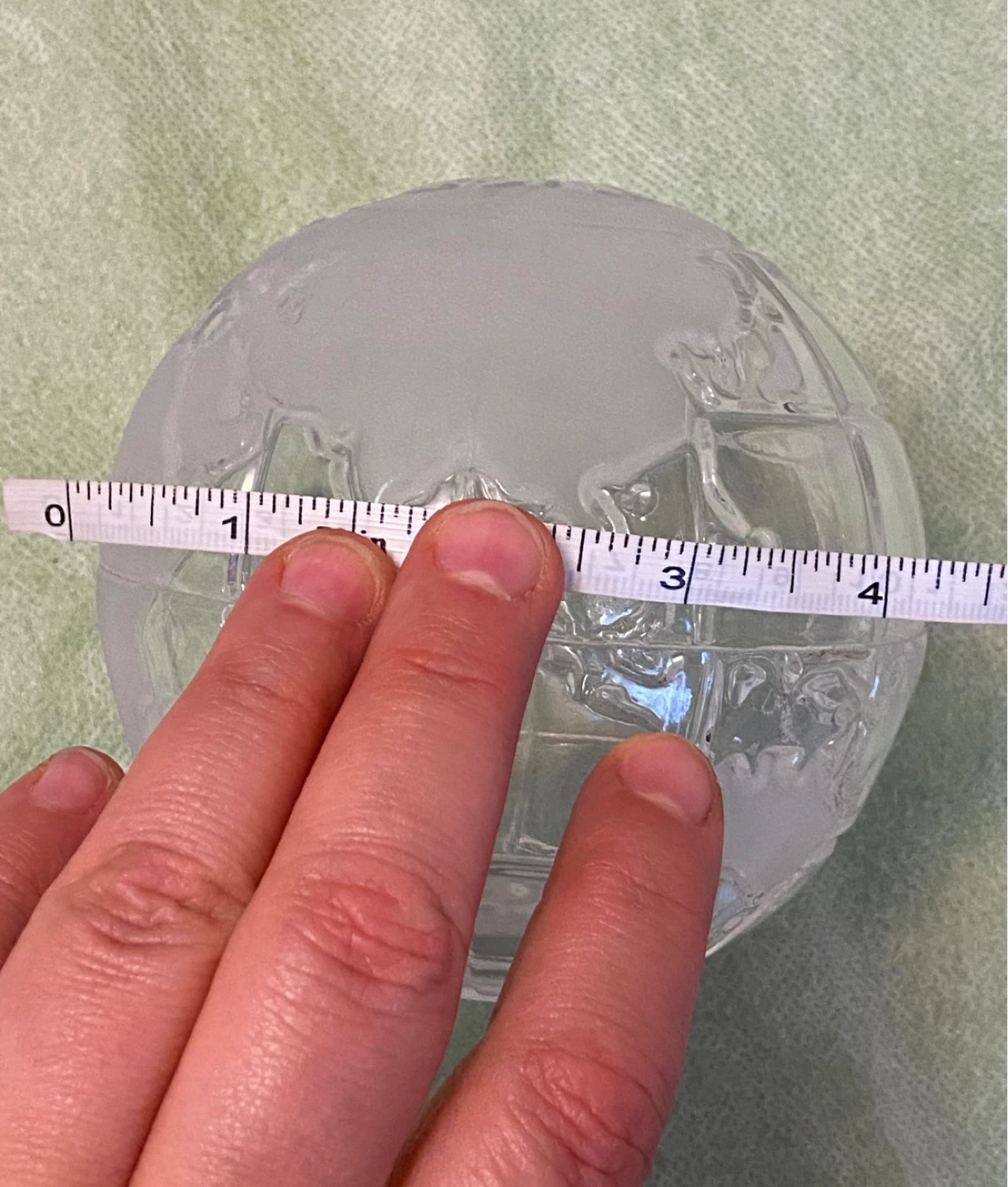 Glass Etched World Globe Sphere Decor - photo 5