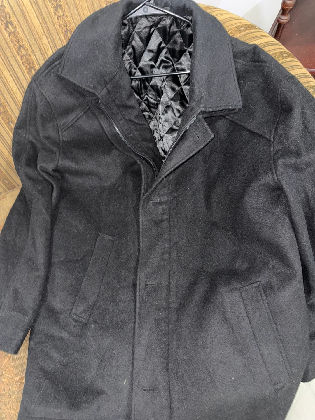 JF Ferrer Black Wool Blend Coat - photo 5