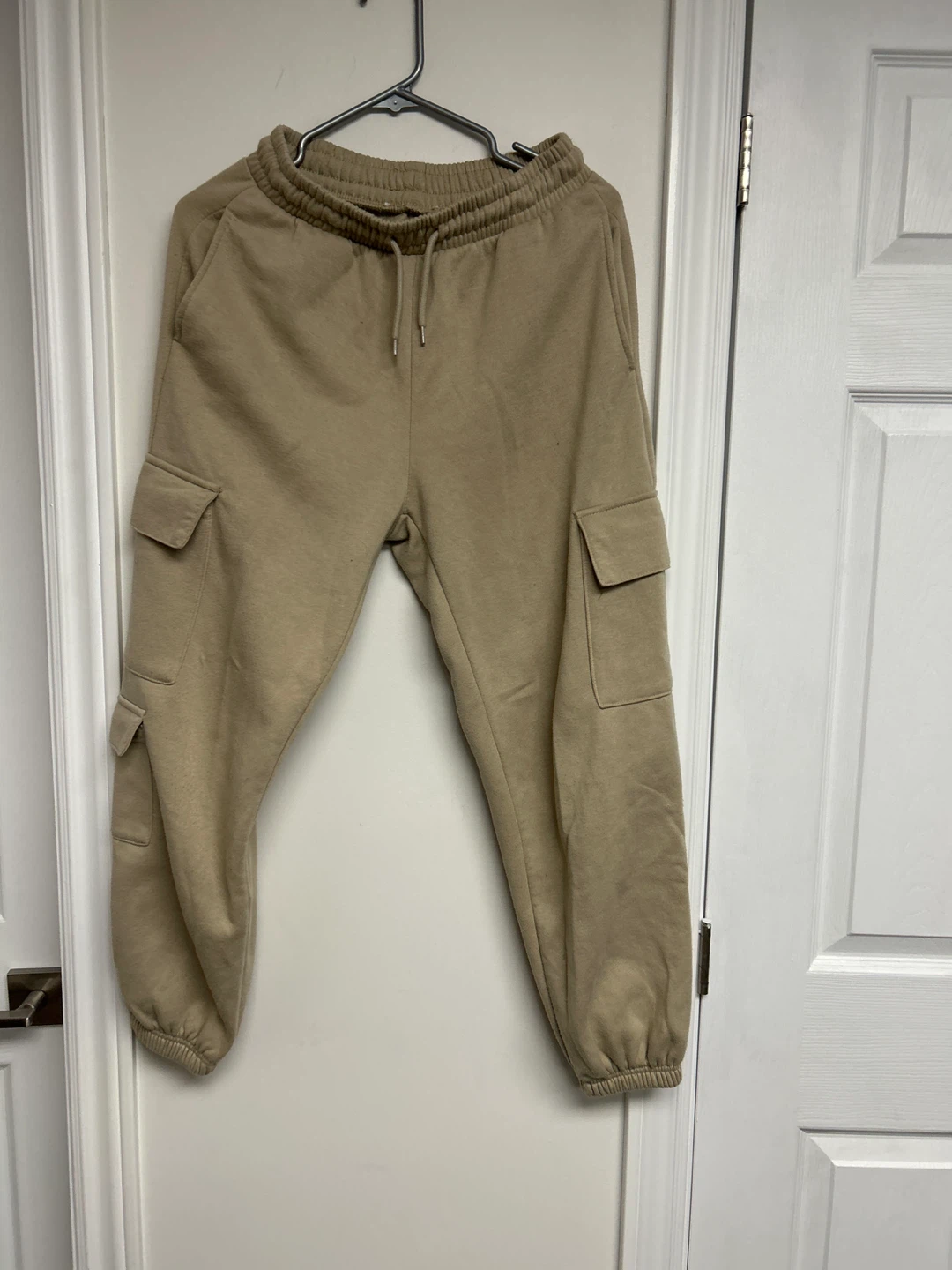 Tan Cargo Joggers