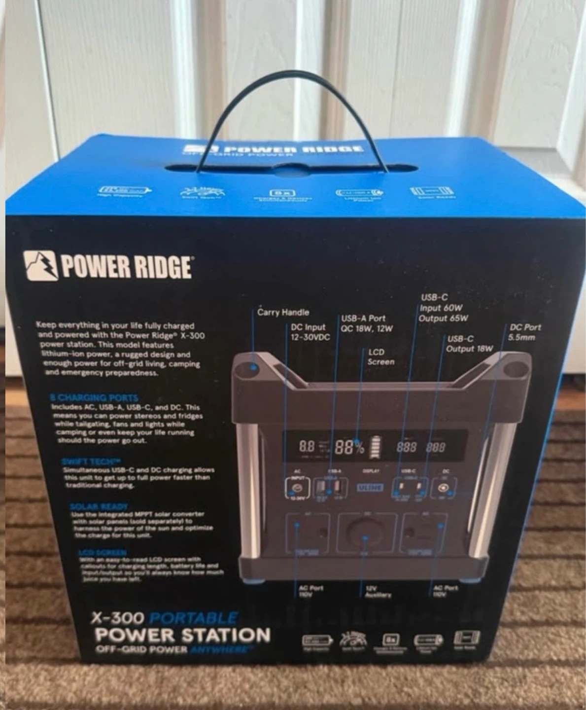 Uline Portable Power Station with 2 AC, 2 USB-A, 2 USB-C & 2 DC - photo 4
