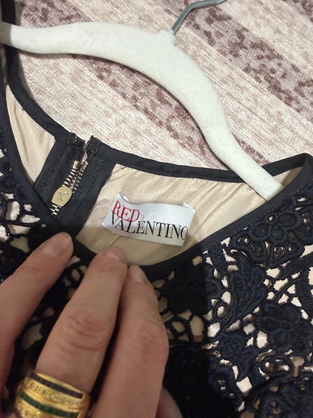 Red Valentino Black Lace Dress